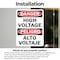 Signmission High Voltage Bilingual Danger Sign, Vinyl Decal, 7in W x 10in L, 2PK OS-2PACK-DS-D-710-L-19389 - alternate 4